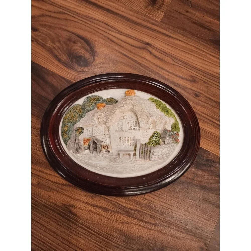 Brush Strokes Packhorse Inn & Tintagel Post Office 3D Plaque Hand Painted